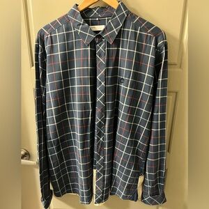 Adidas Originals Blue Checkered Shirt